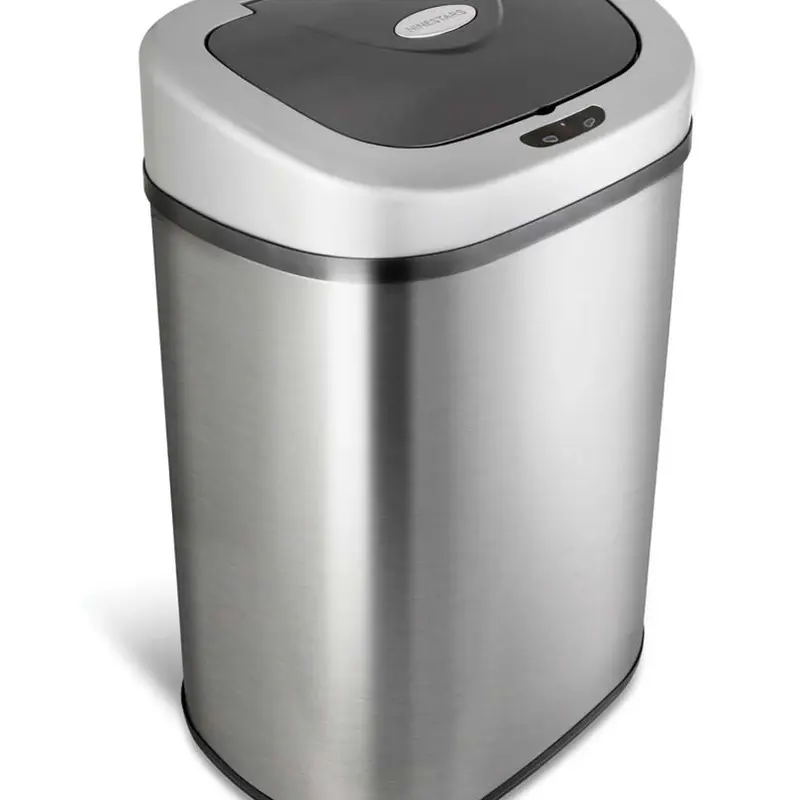 Automatic Trash Can, 21.1 Gallon Stainless Steel, Motion Sensor Hands Free Soft Close Lid Garbage Bin, Silver
