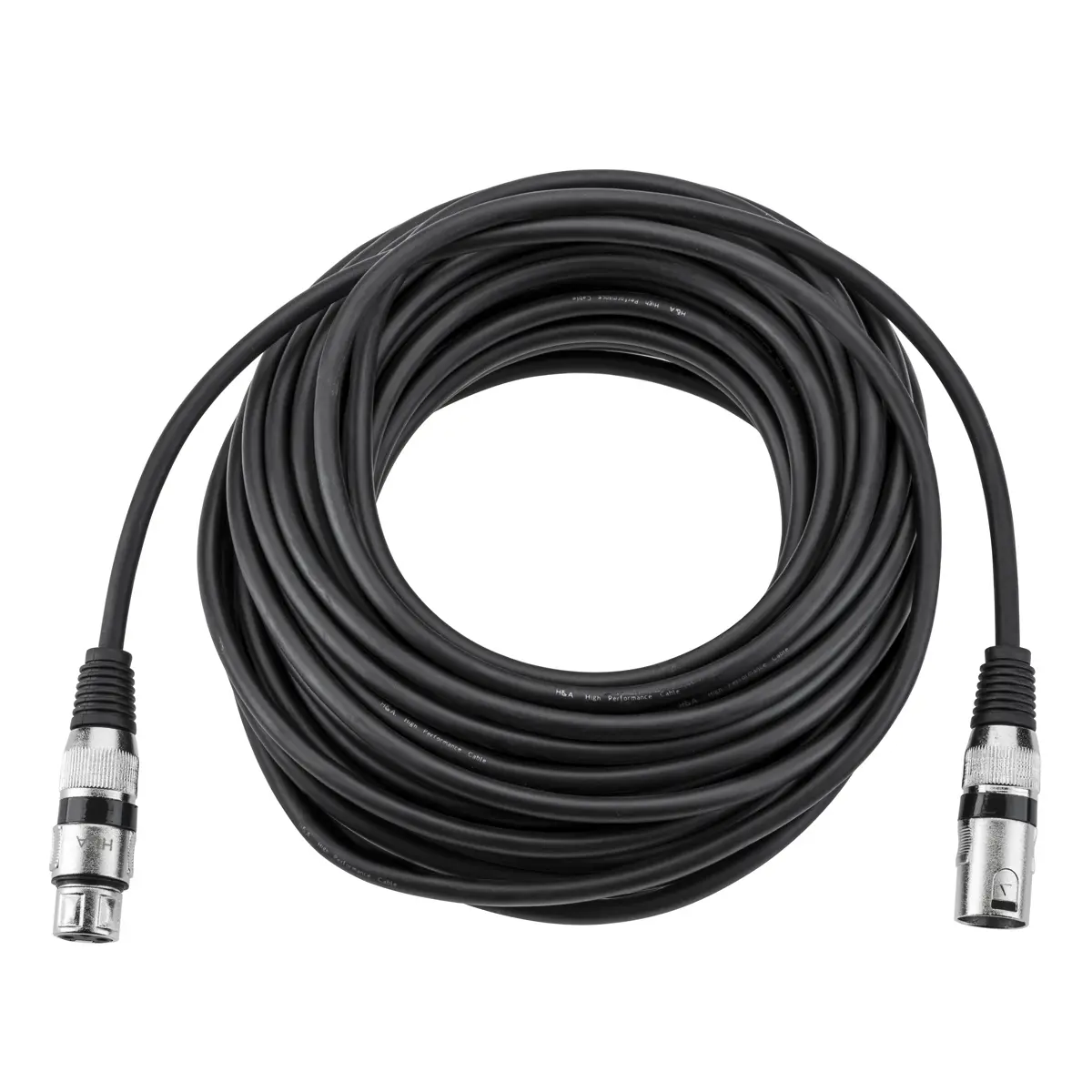 H&A Value Series Professional XLR M-F Microphone Cable - 50' Audio Gear with XLR Plug