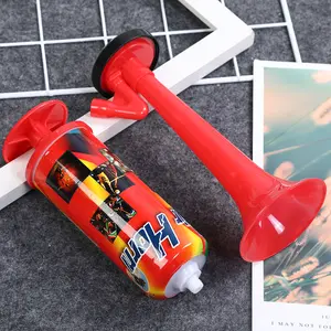 Two-pack World Cup football cheer horns, specialized hand-pushed air pump horns for sports events and competitions, cheerleading props