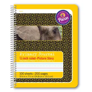 Pacon PAC2430-6 Primary Journal 0.5 in. Ruled Picture Story Spiral Bound - 6 Each