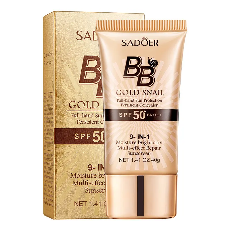 High-Coverage Waterproof Snail BB Cream - Matte Finish, Long-Lasting Moisturizing and Oil Control, Creates a Natural Makeup Look, Refreshing and Non-Greasy, Perfect for Makeup Beginners, a Great Gift