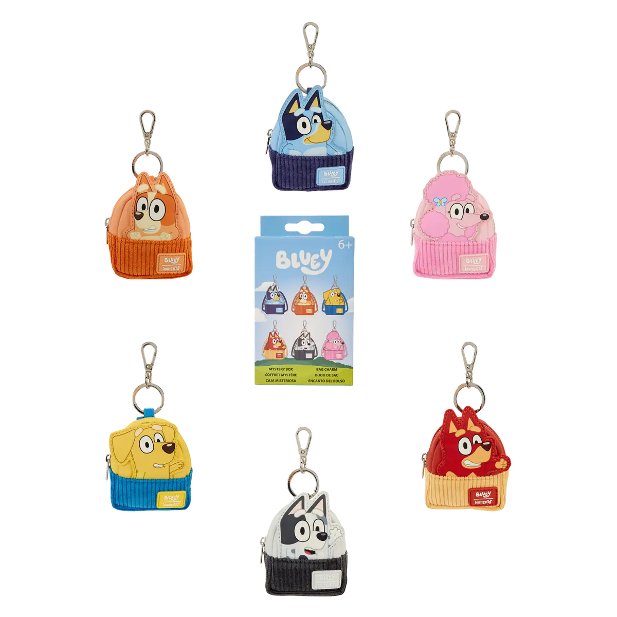 Bluey and Friends Blind Box Mini Backpack Keychain Charm