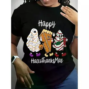 Happy HalloThanksMas Shirt, Holiday Season Sweatshirt, Holiday Gnome Shirt, Halloween Shirt, Thanksgiving Shirt, Christmas Shirt,Holiday Tee