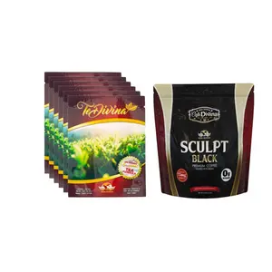 TE DIVINA - CAFE SCULPT BLACK HERBAL NATURAL Premium Coffee Infused with Herbal Elements for Aromatic Experience