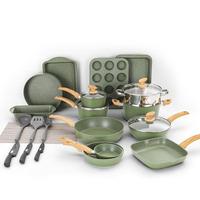 30 PCS Cookware Set-Green