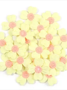 Four-Petal Flower Patches Cute Mini Floral Embroidery Applique DIY Craft Accessories for Bags Hats Clothing Sewing Decoration Supplies