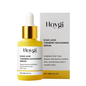 Hoygi Turmeric Niacinamide Facial Serum, Kojic Acid Hydrating Essence Liquid, Deep Water Replenish Brightening Even Skin Tone Fast Absorb All Skin Types Daily Face Skin Care Barrier Repair Serum