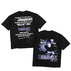 Limp Bizkit Wrestlemania XIX Heavy Cotton Shirt Rollin Tshirt, Fashion Cotton, Full Sizes, For Men, For Women