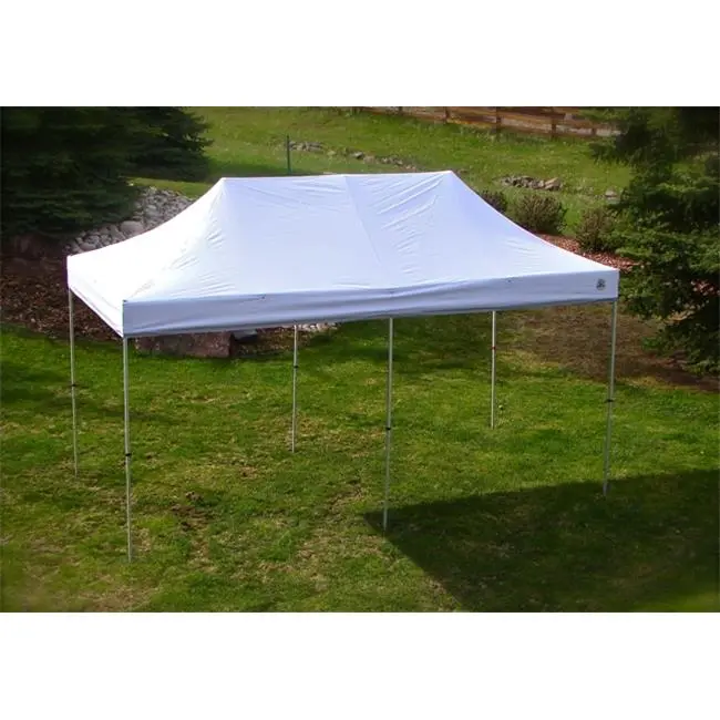 212 MAIN 10x20 ft 300-Denier Polyester Business Aluminum Canopy - Aluminum Legs, Free-Standing Hybrid Frame, Pinch-Proof Levers, 200 SQF Shade Coverage, UV Blocking, Quick Set-Up, Vented Top, Rain-Drain Grommets, Solid-Core Steel Truss Bar Construction, P