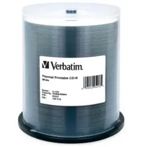 Verbatim/Smartdisk  CD-R 80MIN 700MB 52X White Thermal Prinable 100pk Spindle