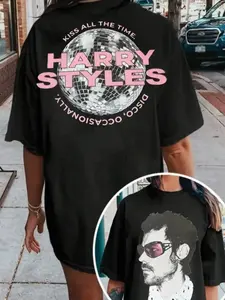 #Harry Styles Tour 2026 T-Shirt, 2 Sided Concert Tee ,Harry Styles Inspired Vintage Tour Shirt 2026, Retro Pop Concert Graphic Tee, Music Fan Shirt, Disco Era Aesthetic T Shirt, Unisex Streetwear Tee Gift for Fans IPI
