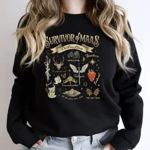 Survivor Of Mass Destruction Sweatshirt - Hoodie - TShirt, Sarah J Maas BookTok, Fantasy Romance Reader Shirt, Bat Boys Shirt, ACOTAR Throne of Glass Crescent City Fan Shirt