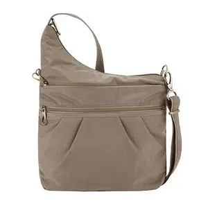 Travelon Anti-Theft Signature 3-Compartment Crossbody Bag 13.75"x11.5"