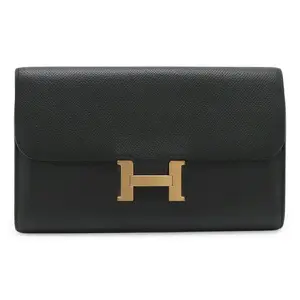 Pre-owned HERMÈS Calfskin Small Leather Goods Hermes Constance Long Vaux Epson Long Wallet
