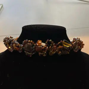 Wire wrapped Gemstone choker necklace  4 styles
