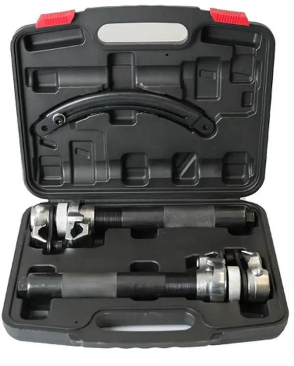2-Piece Coil Spring Compressor Tool, Heavy Duty Macpherson Strut Spring Compression Set, with Safety Jaws and Holder, Max Load.4400 LB