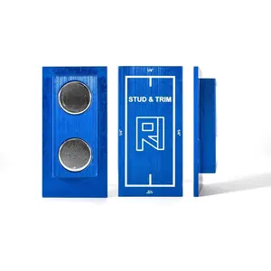 Stud and Trim, stud finder, 1/4" and 1/2" trim reveal gauge, 1/8" door gap reveal gauge, no  required.