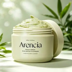 Arencia Korean Rice Mochi Facial Cleanser - Rice Water & Green Tea Infused, Deep Cleansing & Exfoliating for Acne-Prone Skin
