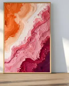 Abstract Pride Flag Wall Art – Lesbian, Bi & Rainbow Prints | Queer Colorful Texture Poster | LGBTQ+ Decor | Modern Queer Artwork