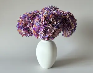 Faux Hydrangea - Purple (5 Stems)