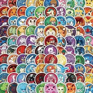 50 Pc Pokemon Stickers Dot Stickers Edition 50 Pc Pokemon Stickers Dot Stickers Edition