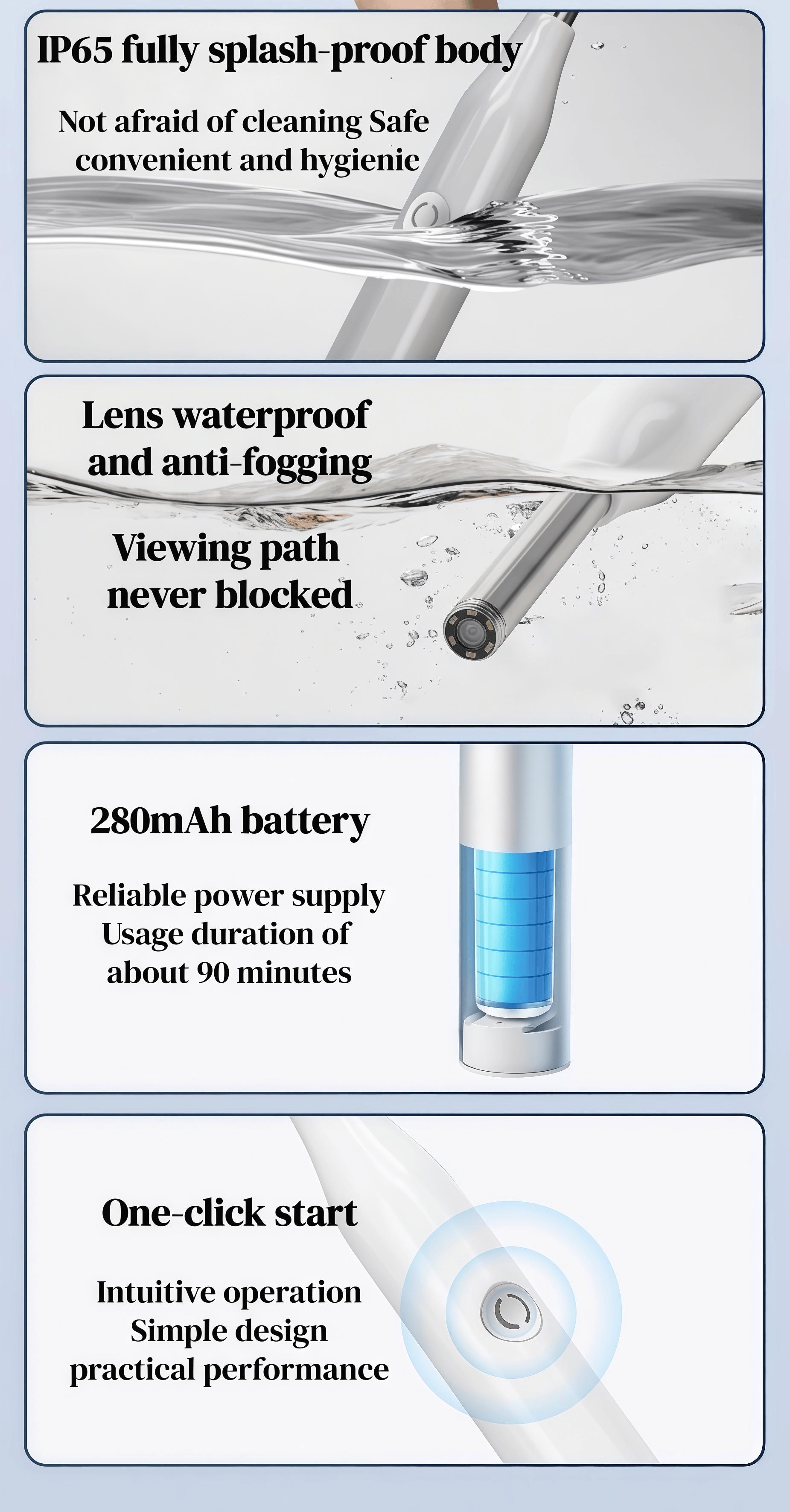 Yibohe Oral Inspection Camera – Tonsil Stone Check & Oral Care Tool with Light, WiFi for iOS/Android, 5 Tips, Rechargeable Home Care Kit Yibohe Oral Inspection Camera – Tonsil Stone Check & Oral Care Tool with Light, WiFi for iOS/Android, 5 Tips, Rechargeable Home Care Kit