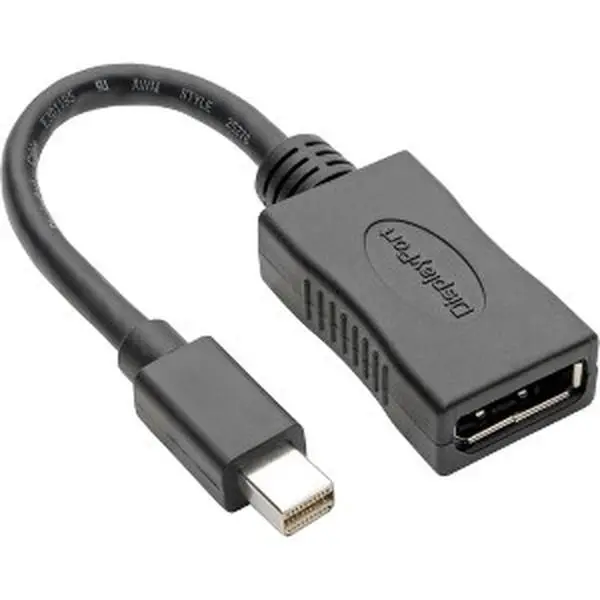 Tripp Lite P139-06N-DP4K6B 6 in. 4K Mini DisplayPort to DisplayPort Adapter Converter