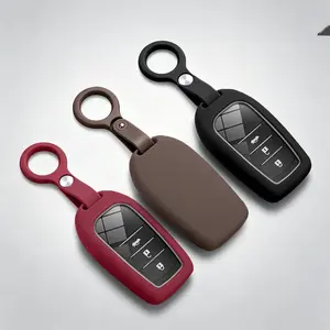 Car Key Case Soft silicone Key Protector Cover for Toyota RAV4, Camry, Corolla, Avalon, C-HR, Prius, GT86 and Highlander, Car Accessories
