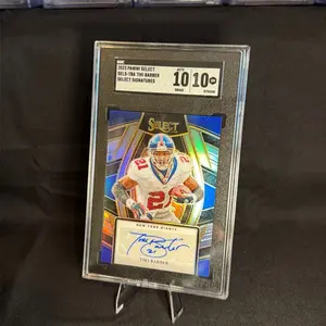 2023 Select Tiki Barber Select Signatures Card New York Giants Autographed SGC 10/10 Graded Collectible Trading Card