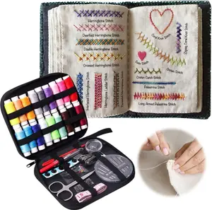 Embroidery Stitch Book Kit, 2026 New Embroidery Book, Complete Sewing Tools & Tutorials for Beginners, Portable DIY Kit with Floral Motifs, Ideal Gift for Craft Lovers & DIY Enthusiasts