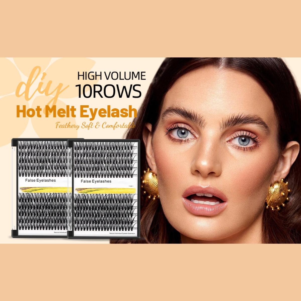 10-18mm Mixed Tray Mink Eyelash Extension Natural 3D Russian Volume Faux Eyelashes Individual 20D/30D/40D/50D To Choose 200pcs Clusters Lashes Makeup (20D-18+20mm Mixed)