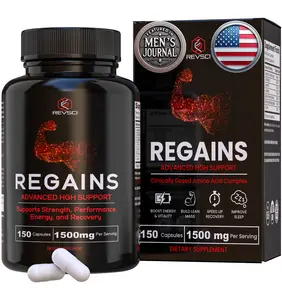 REVSCI Regains Alpha Performance Capsules - 6-in-1 Amino Acid Blend for Strength Stamina Energy Workout Recovery & Sleep Fitness Optimum 150 Capsules 1500mg per Serving Made in USA - Supplement