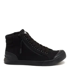Jazzin All Black High Top Sneaker Casual Footwear