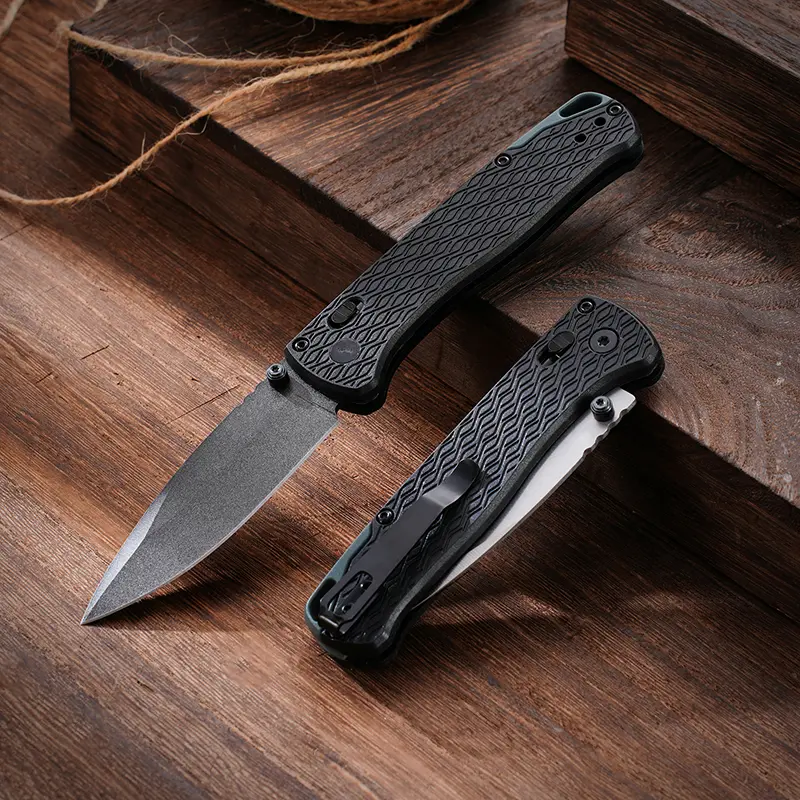 EDC Pocket Knife - Stainless Steel, Compact 8cm, Quick Deployment, Retractable Grip, for Camping Hiking