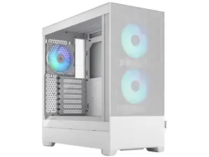 Fractal Design Pop Air RGB White TG ATX High-Airflow Clear Tempered Glass Window Mid Tower Computer Case