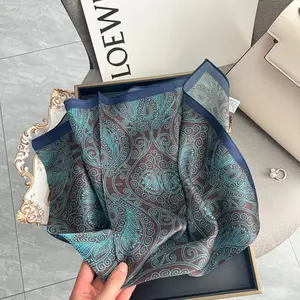 Fine Flicker|70cm silk scarf, professional small square scarf, high-end sense neckerchief, versatile for spring and summer,A thoughtful, elegant gift for colleagues, friends, or loved ones on birthdays, anniversaries, or holidays|gift box|gift bag
