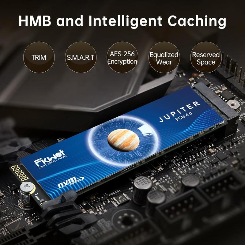 Fikwot FX991/FX910 (with Heatsink) M.2 SSD 1TB 2TB 4TB NVMe SSD M2 2280 PCIe Gen 4x4, Read Up to 7300MB/s, Internal Solid State Drive for PS5 Laptop Desktop 3D  NAND