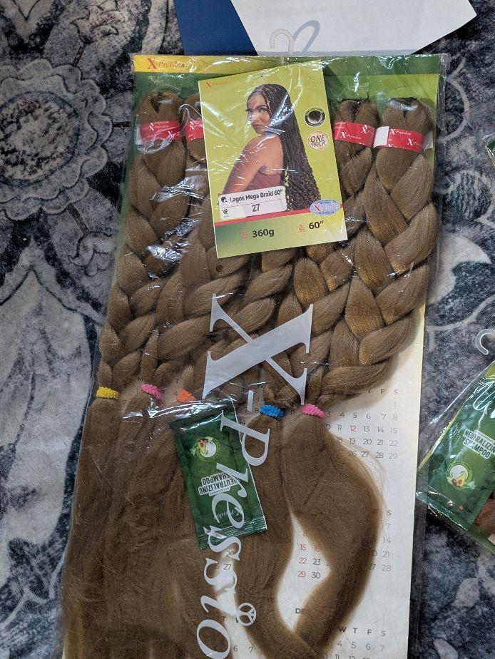 Hair Attachments, curls ,kinky etc all products  used for braiding.