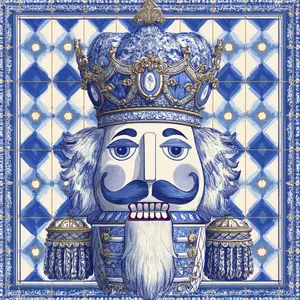 10" x 10" Chinoiserie Nutcracker Sign TTE-334