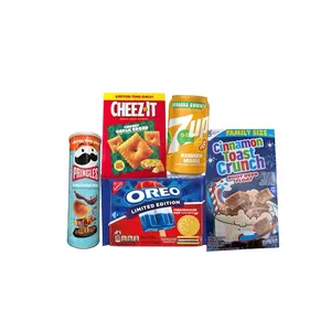 Limited-Time Snack Bundle - Pringles Hawaiian BBQ, Cheez-Its Garlic Bread, Oreo Firecracker, 7 Up Mandarine, Cinnamon Toast Crunch Root Beer