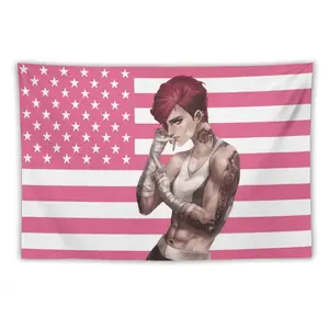 Arcane American Flag Tapestry |Wall Hanging, Gamer Flag, Nerdy Decor, Arcane Merch, Gamer Art, Gift for Gamer