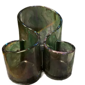 Multi-use Holder Epoxy Resin Design Nontoxic Safe Multifunctional Green Color Container Decor
