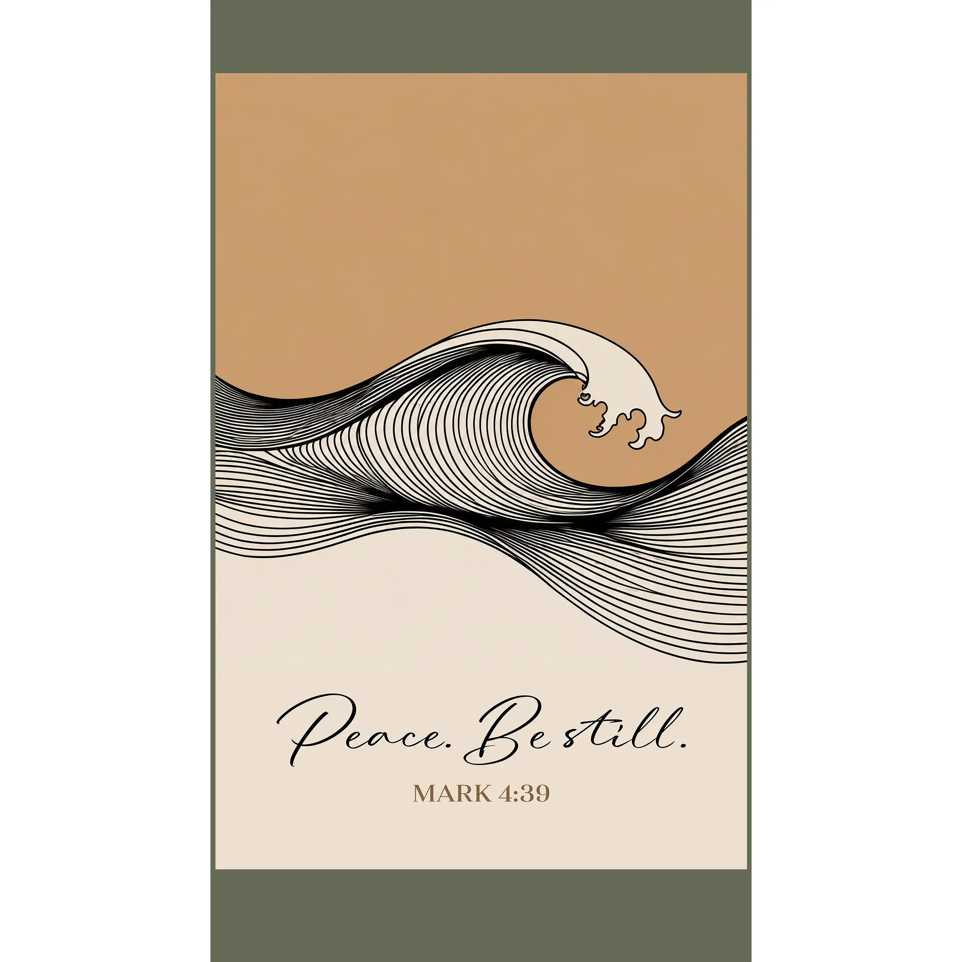 Peace. Be Still. Print | Mark 4:39