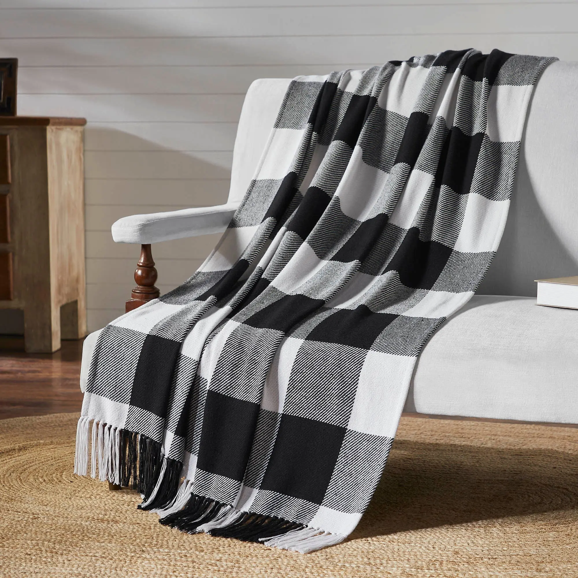 Sable Ann Check Woven Throw