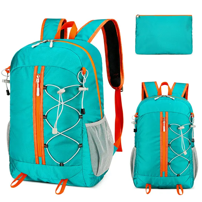 MAOZAIZAI Unisex 20L Packable Camping Backpack - Durable Outdoor Rucksack, Water-Resistant Nylon Foldable Hiking/Travel Daypack with Breathable Shoulder Straps, Side Mesh Pockets