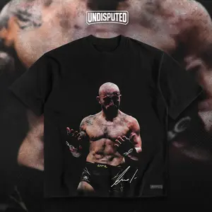 UNDISPUTED Alexander Volkanovski "The Great" UFC 290 Collection Heavy Cotton T-shirt MMA Fight Night Fan Appare Winning Celebration Tee DTG Printed
