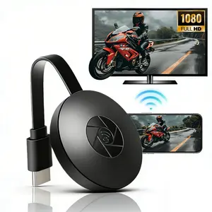 Wireless HDMI Transmitter and Receiver,Streaming Device for iOS/Android/Windows Devices to TV,Monitor,Projector,Screen Mirroring with Airplay/Miracast/DLNA for Movies, Screen Mirroring Adapter