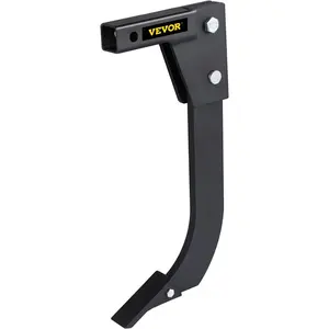 Summervibes VEVOR Hitch Mounted Ripper, 16 Shank Length Box Scraper Shank, 4 Hole Site Box Blade for Tractor, 2 Locating Pins Ripper Shank, 2 Plough Tips Box Blade Shank Teeth