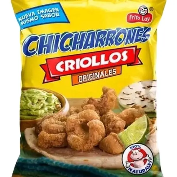Pork Flavored Chicharrones Criollos original 3 Bags of  24 gr. from Guatemala. Snack