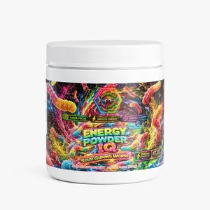 Midwest Method Energy Powder IQ - Sour Gummi Worm | 200mg Caffeine | 20 Servings